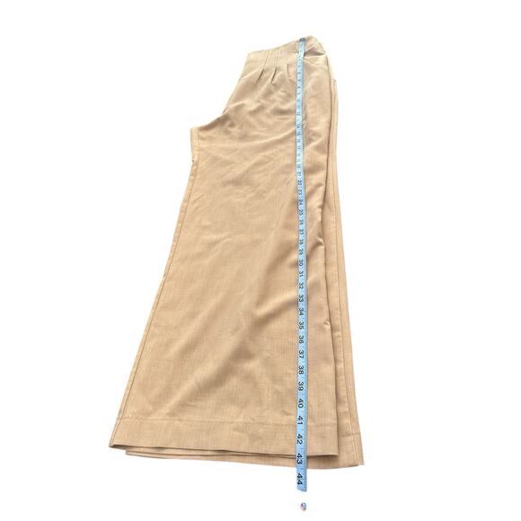Anthropologie Maeve Tan Office Career High Waisted Wide Leg Dress Pants Size 14 - Picture 10 of 11